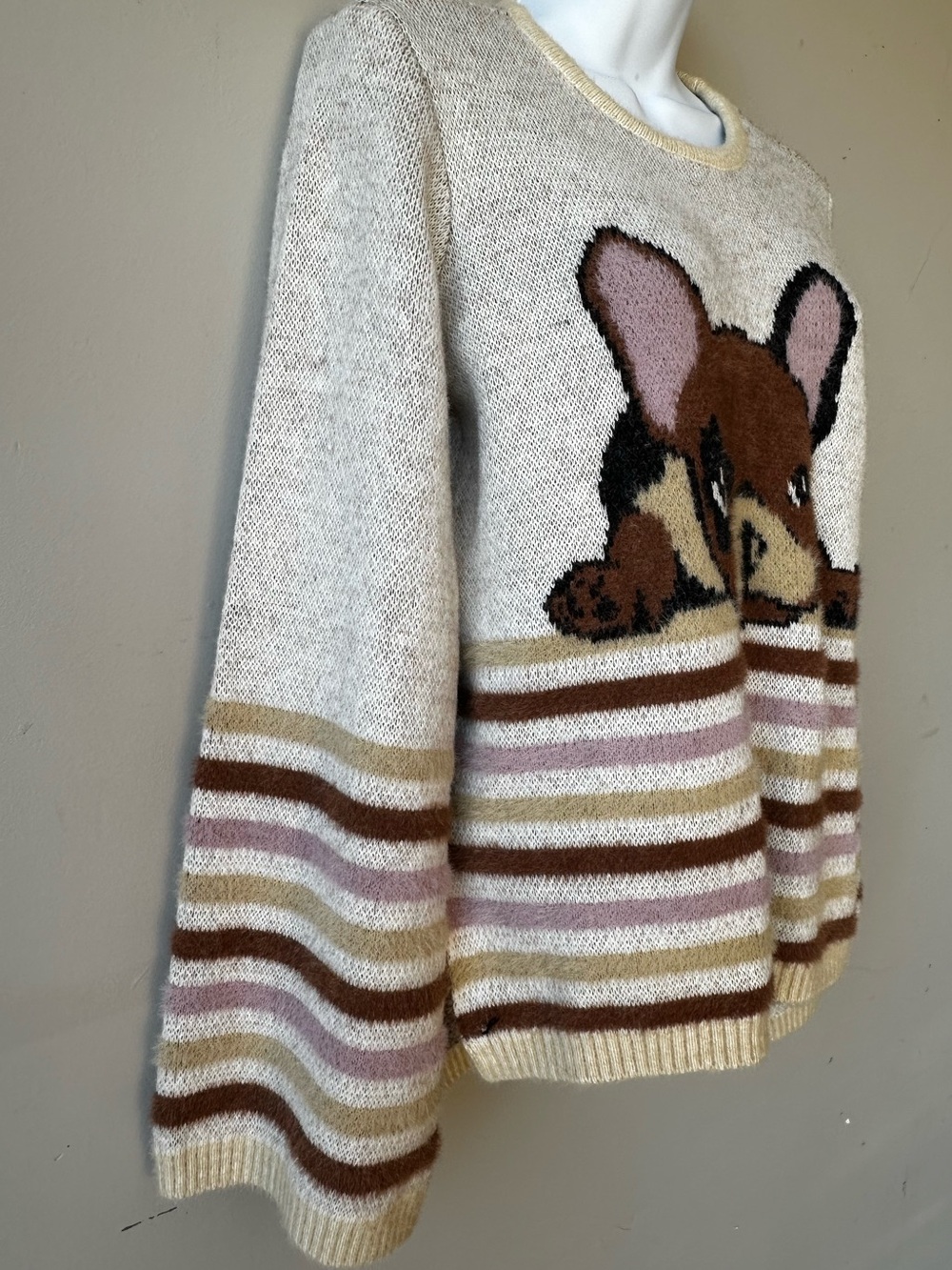 Debbie Shuchat French Bulldog Knit Sweater - Picture 3 of 9